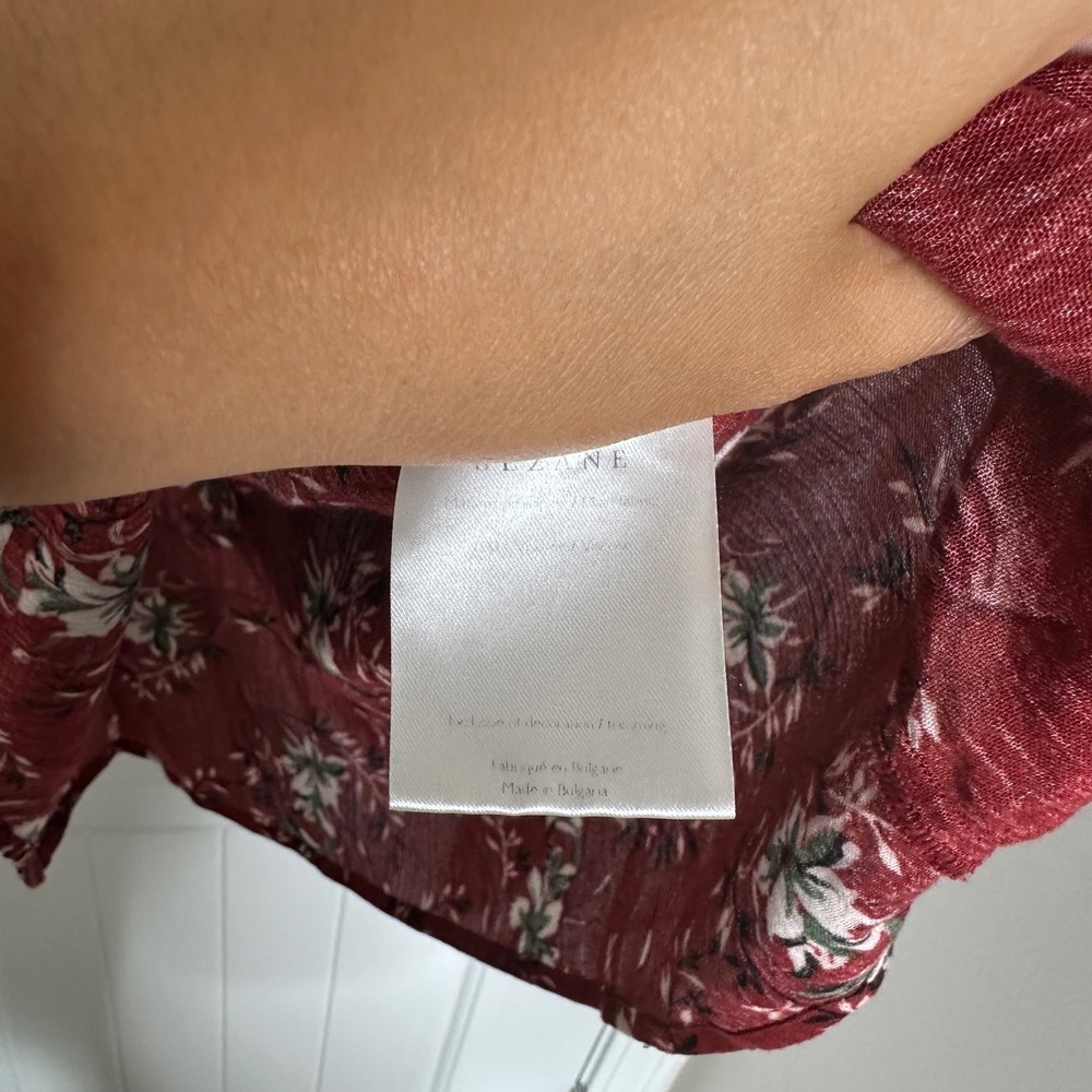 Sezane Heloise autumn floral blouse size 34 or US 4 romantic feminine boho‎ - Picture 5 of 8
